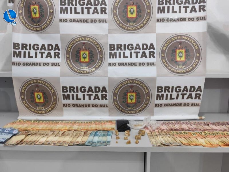 Brigada Militar prende trio por tráfico de entorpecentes em Getúlio Vargas